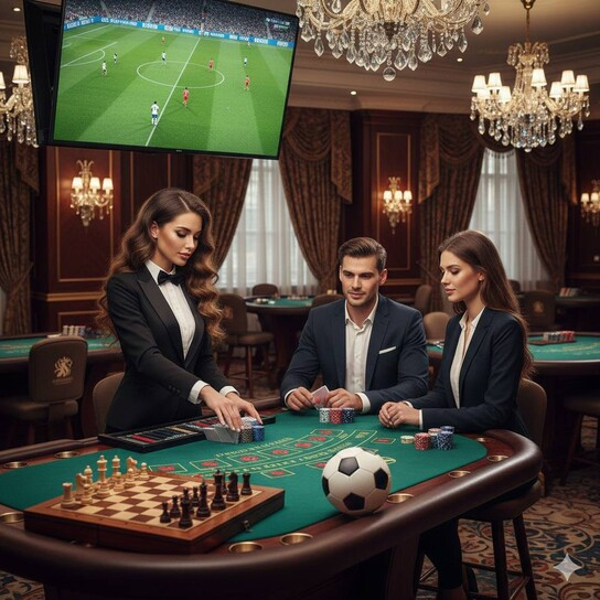 Luxurious Casino Lobby